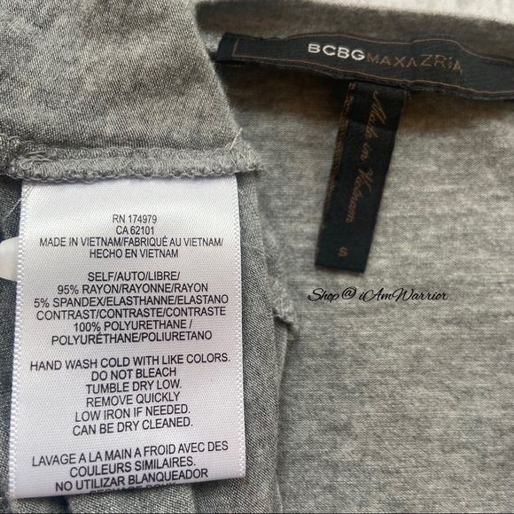 BCBGMaxAzria mixed media faux leather sleeve top *shop@iamwarrior - Picture 7 of 8